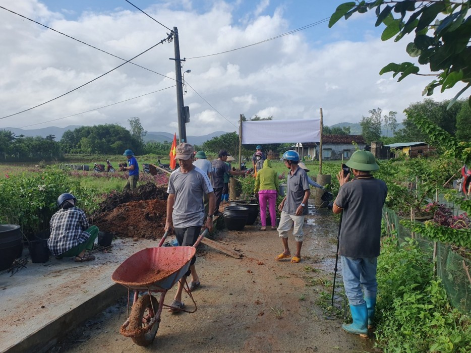 Nông dân thôn Lộc Ninh nòng cốt xây dựng Nông thôn mới